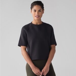 Lululemon NTS Cropped Short Sleeve Shirt Black 2